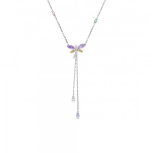 Swarovski Κολιέ σχήμα Υ Ariana Grande 5749183 Επιμετάλλωση ροδίου