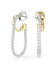Swarovski Σκουλαρίκια Hyperbola 5749366 Επιμετάλλωση ροδίου