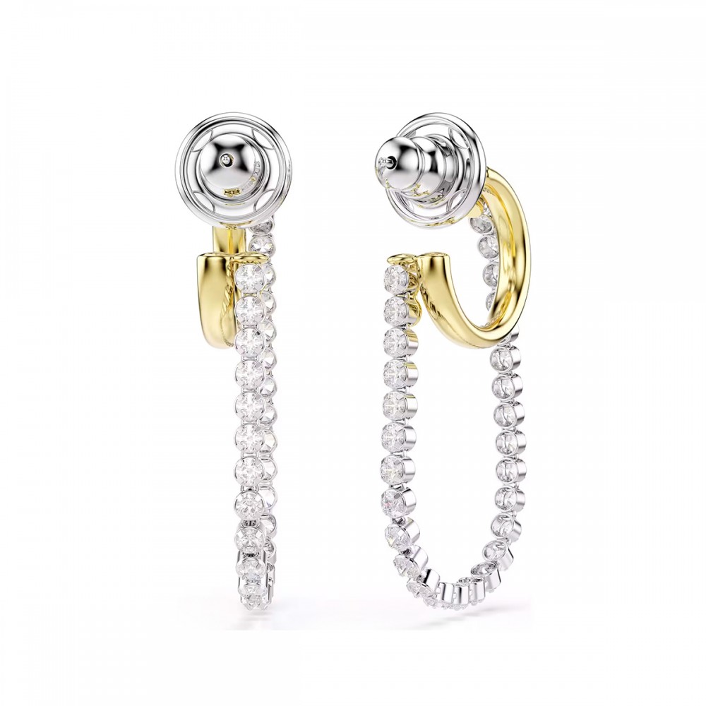 Swarovski Σκουλαρίκια Hyperbola 5749366 Επιμετάλλωση ροδίου
