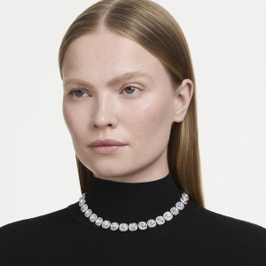 Swarovski Κολιέ Una Angelic 5751326 Επιροδιωμένο