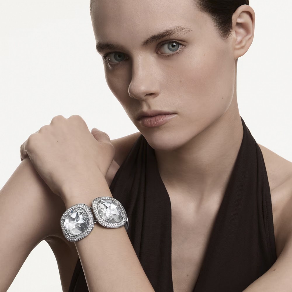 Swarovski Βραχιόλι Una Angelic 5751557 Επιροδιωμένο
