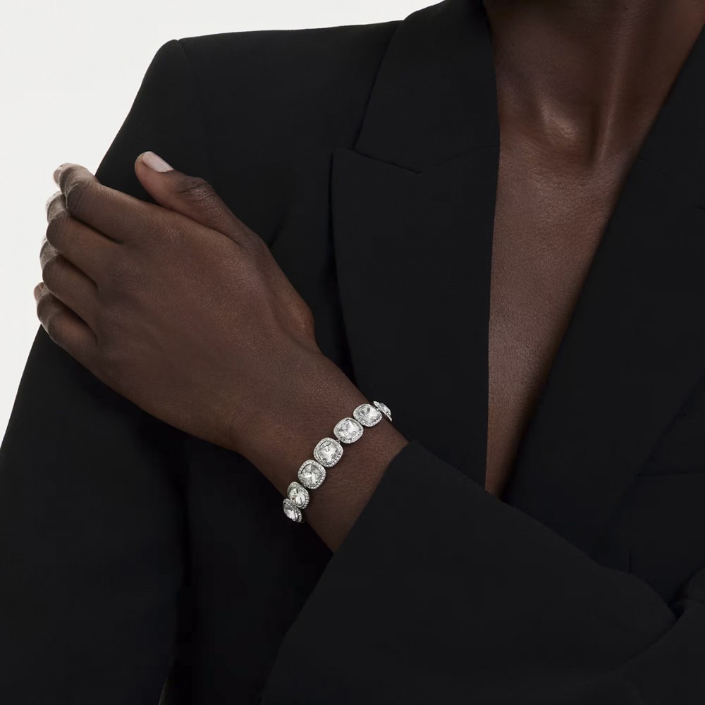Swarovski Βραχιόλι Una Angelic 5751558 Επιροδιωμένο