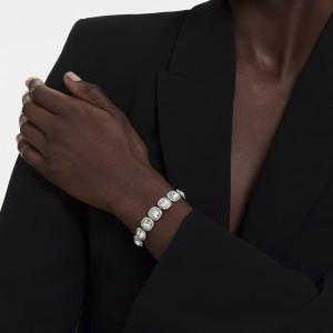 Swarovski Βραχιόλι Una Angelic 5751558 Επιροδιωμένο