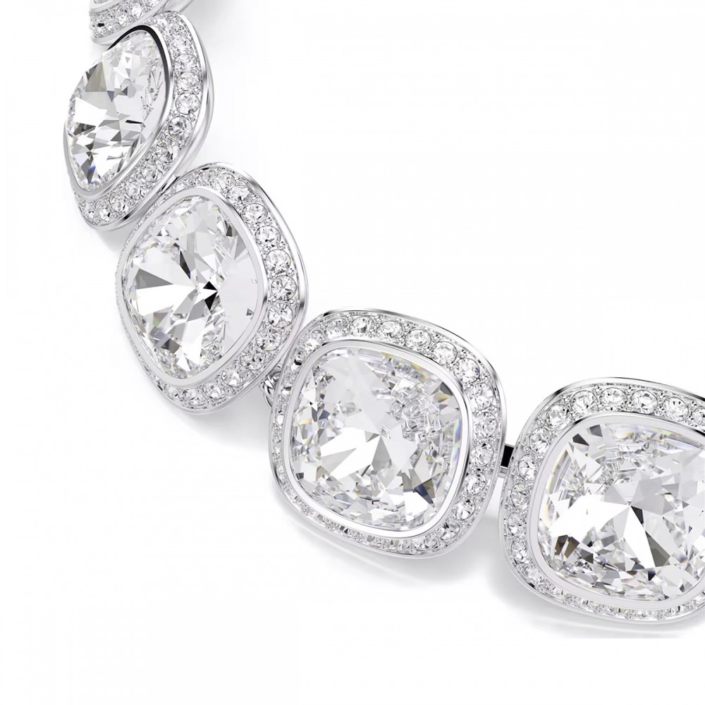 Swarovski Βραχιόλι Una Angelic 5751558 Επιροδιωμένο