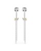 Swarovski Σκουλαρίκια σταγόνα Hyperbola 5752866 Επιμετάλλωση ροδίου