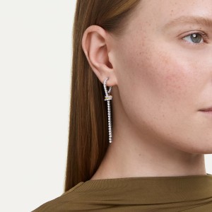 Swarovski Σκουλαρίκια σταγόνα Hyperbola 5752866 Επιμετάλλωση ροδίου