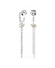 Swarovski Σκουλαρίκια σταγόνα Hyperbola 5752866 Επιμετάλλωση ροδίου
