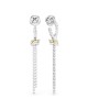 Swarovski Σκουλαρίκια σταγόνα Hyperbola 5752866 Επιμετάλλωση ροδίου