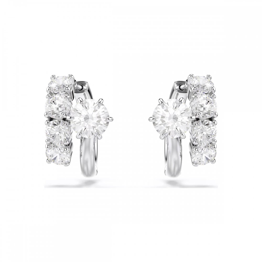 Swarovski Σκουλαρίκια Κρίκοι Matrix 5753572 Επιροδιωμένα