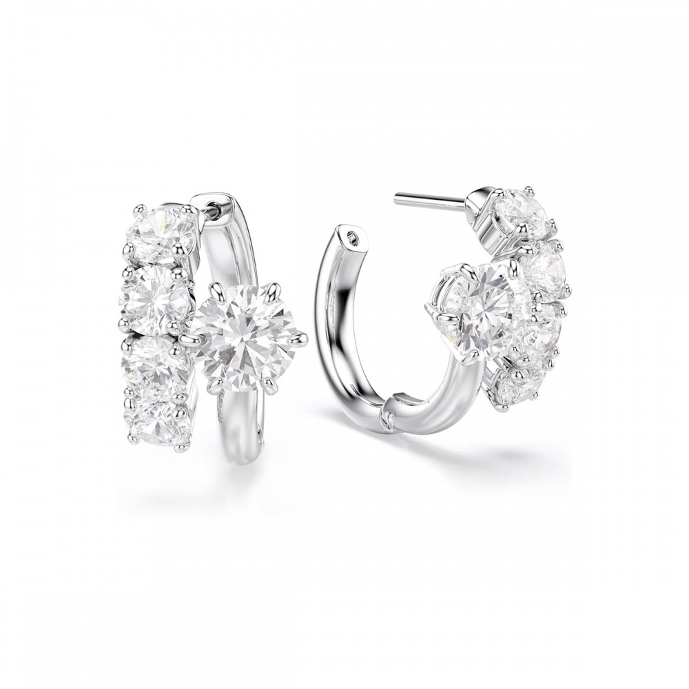 Swarovski Σκουλαρίκια Κρίκοι Matrix 5753572 Επιροδιωμένα