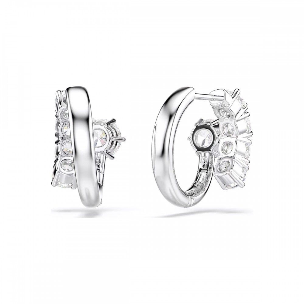 Swarovski Σκουλαρίκια Κρίκοι Matrix 5753572 Επιροδιωμένα