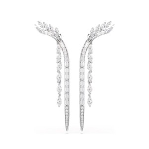 Swarovski Σκουλαρίκια Mesmera 5753675 Επιροδιωμένο