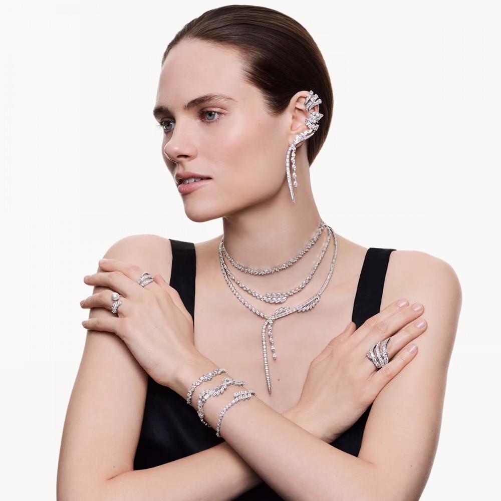 Swarovski Σκουλαρίκια Mesmera 5753675 Επιροδιωμένο