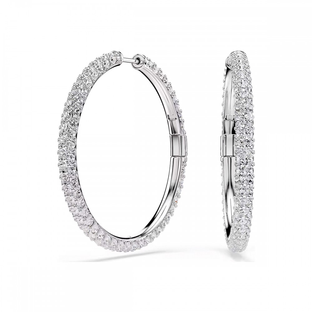 Swarovski Σκουλαρίκια Κρίκοι Dextera 5754156 Επιροδιωμένα