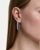Swarovski Σκουλαρίκια Κρίκοι Dextera 5754156 Επιροδιωμένα