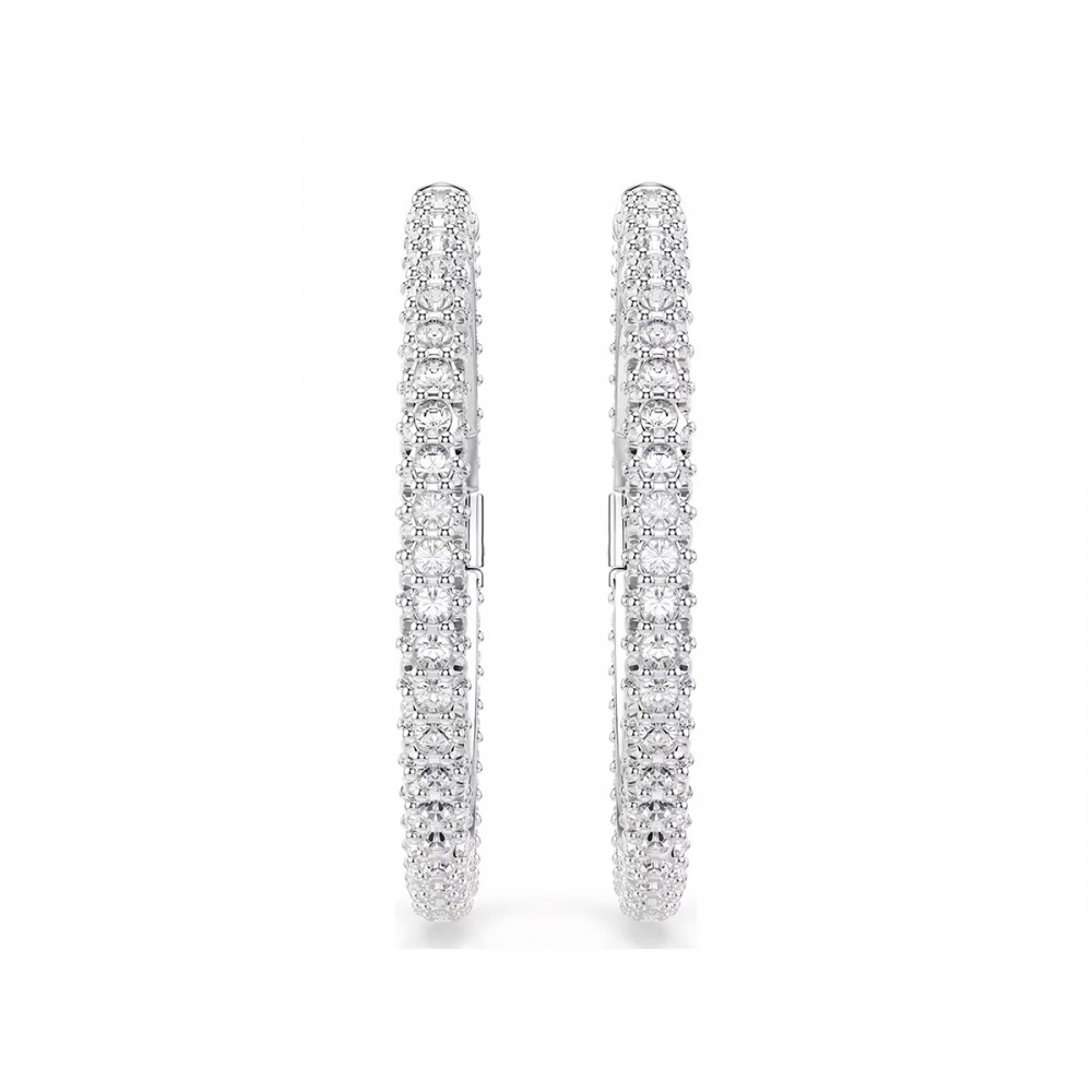 Swarovski Σκουλαρίκια Κρίκοι Dextera 5754156 Επιροδιωμένα