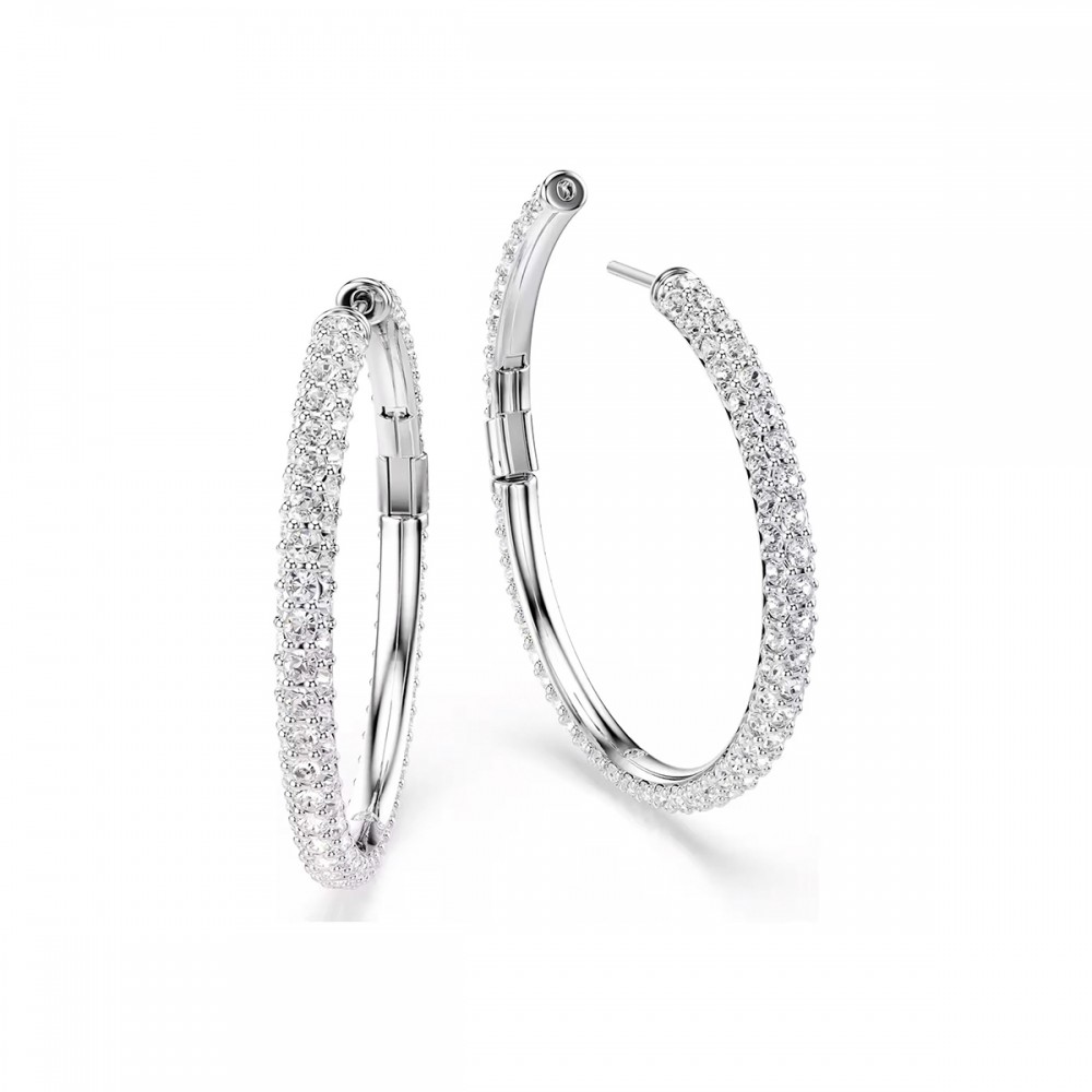 Swarovski Σκουλαρίκια Κρίκοι Dextera 5754156 Επιροδιωμένα