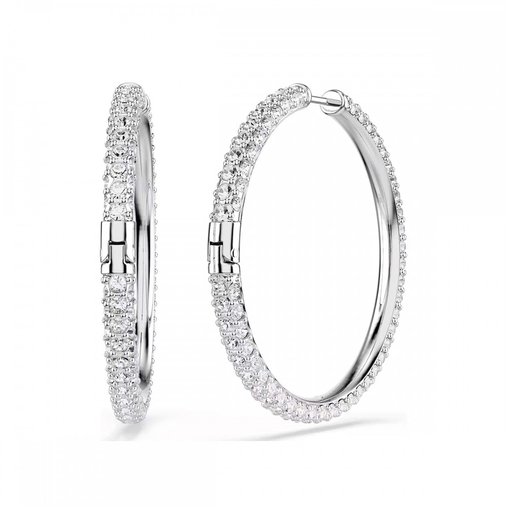 Swarovski Σκουλαρίκια Κρίκοι Dextera 5754156 Επιροδιωμένα