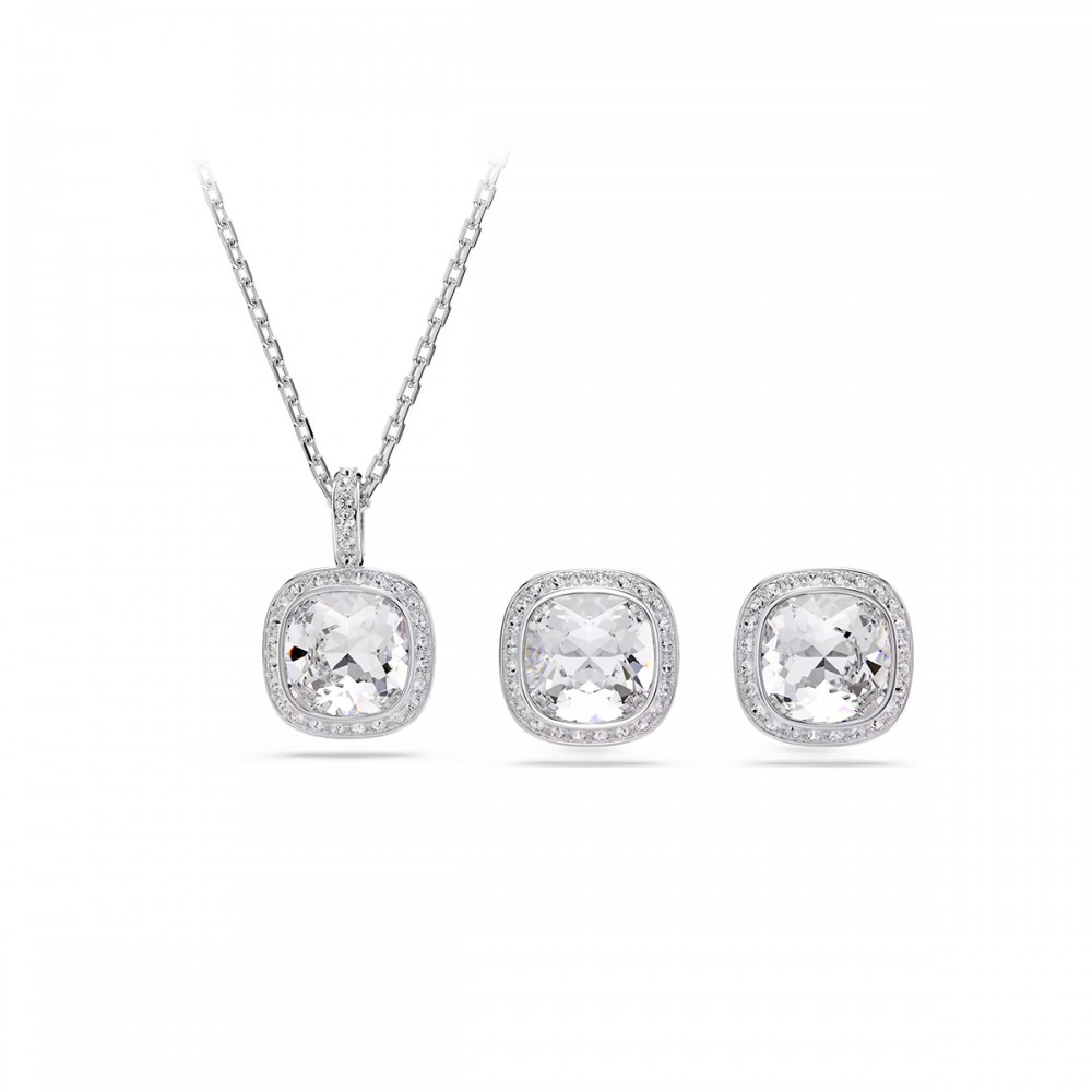 Swarovski Σετ Una Angelic 5754343 Επιμετάλλωση ροδίου