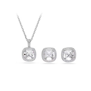 Swarovski Σετ Una Angelic 5754343 Επιμετάλλωση ροδίου