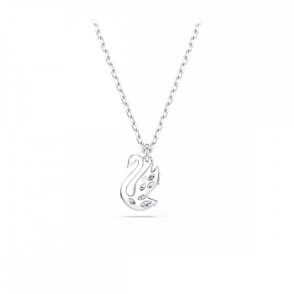 Swarovski Κολιέ Swan 5754347 Επιροδιωμένο