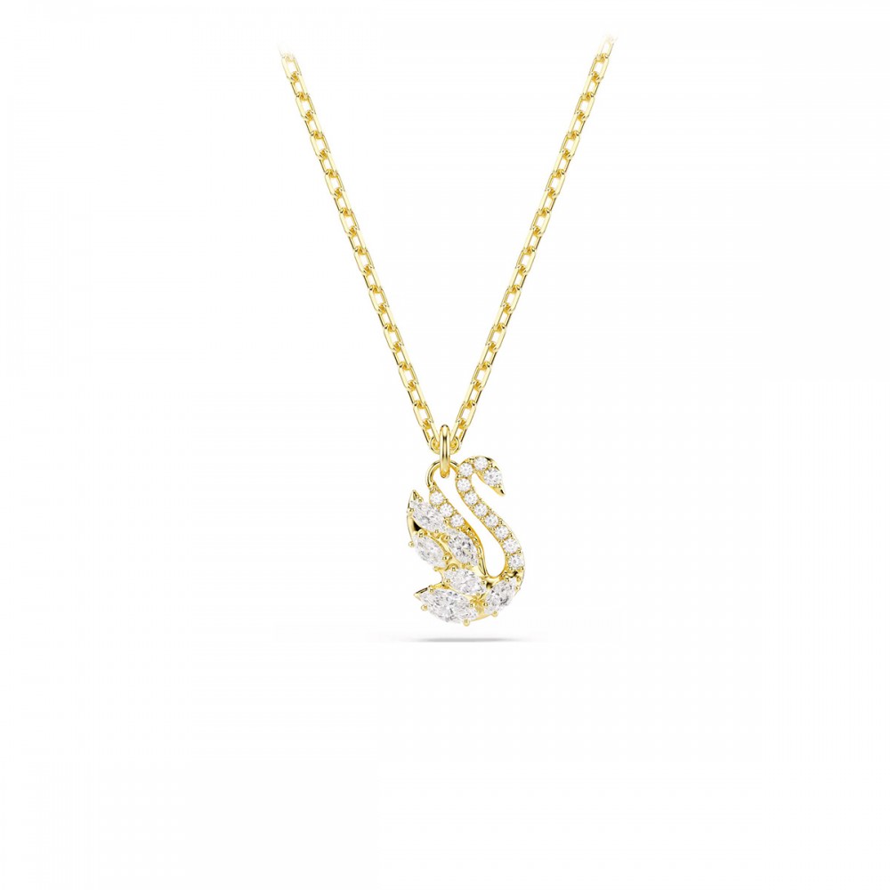 Swarovski Κολιέ Swan 5754626 Επιχρυσωμένο με κίτρινο χρυσό