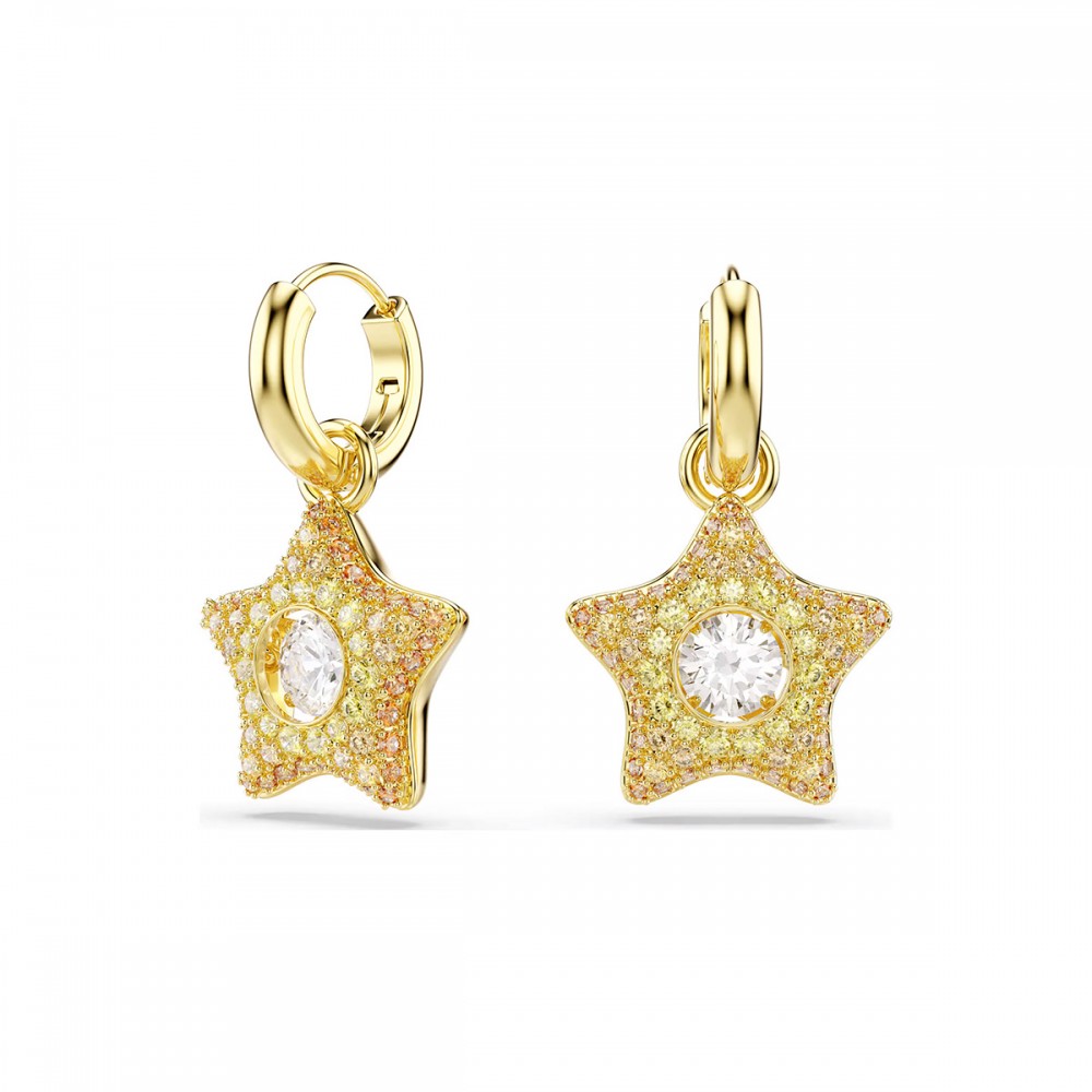 Swarovski Σκουλαρίκια Σταγόνα Sublima 5755274 Επιχρυσωμένα με κίτρινο χρυσό