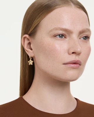 Swarovski Σκουλαρίκια Σταγόνα Sublima 5755274 Επιχρυσωμένα με κίτρινο χρυσό