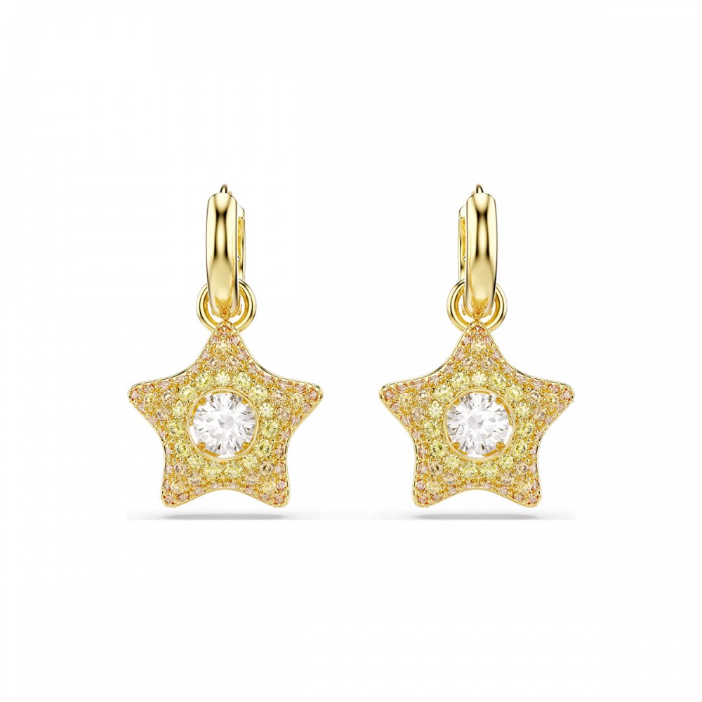 Swarovski Σκουλαρίκια Σταγόνα Sublima 5755274 Επιχρυσωμένα με κίτρινο χρυσό