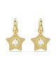 Swarovski Σκουλαρίκια Σταγόνα Sublima 5755274 Επιχρυσωμένα με κίτρινο χρυσό