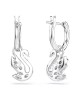 Swarovski Σκουλαρίκια Swan 5759942 Επιροδιωμένα