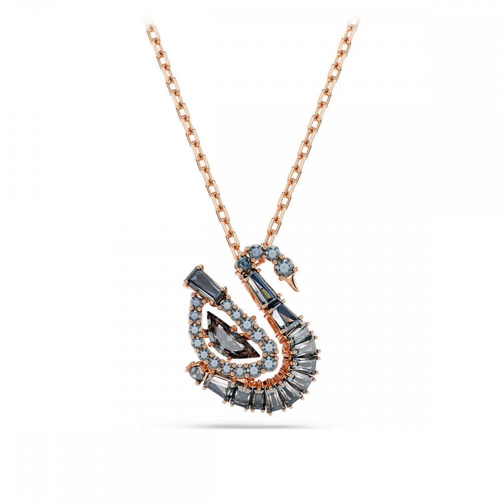 Swarovski Κολιέ Swan 5764882 Επιχρυσωμένο με ροζ χρυσό