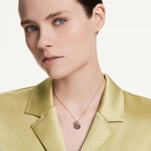 Swarovski Κολιέ Swan 5764882 Επιχρυσωμένο με ροζ χρυσό