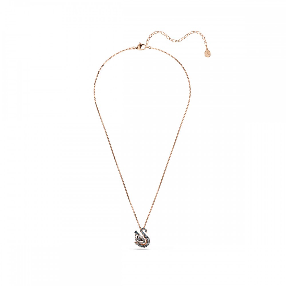 Swarovski Κολιέ Swan 5764882 Επιχρυσωμένο με ροζ χρυσό