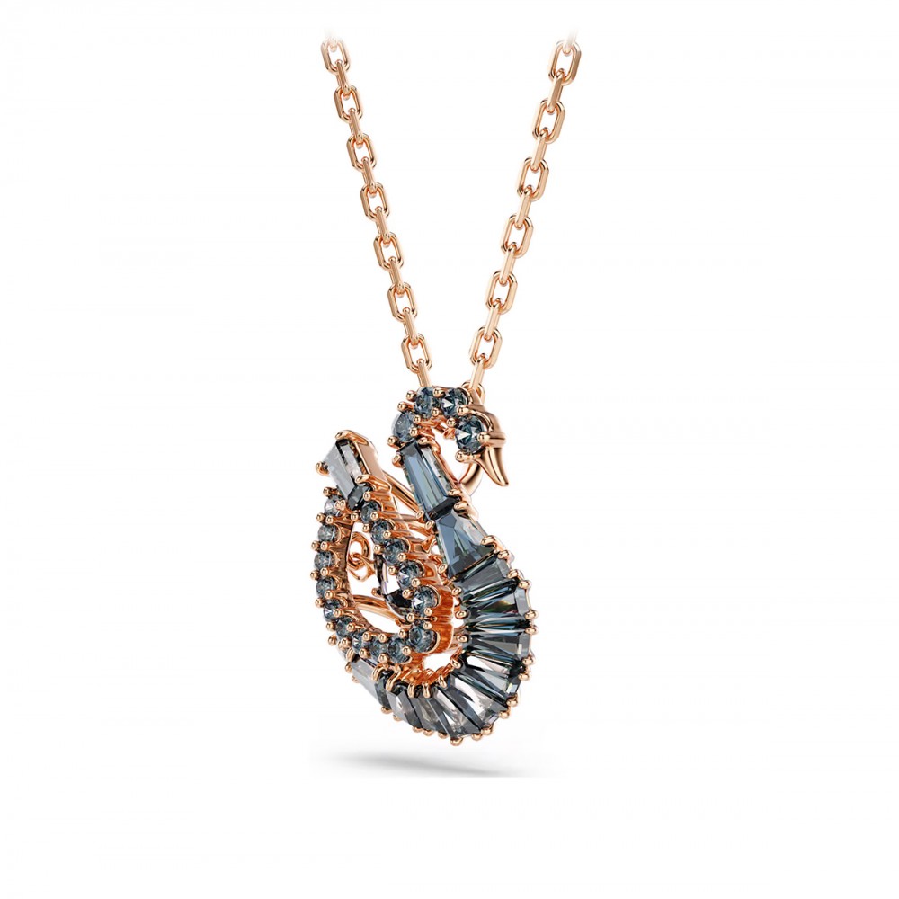 Swarovski Κολιέ Swan 5764882 Επιχρυσωμένο με ροζ χρυσό