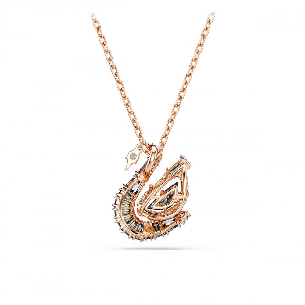 Swarovski Κολιέ Swan 5764882 Επιχρυσωμένο με ροζ χρυσό