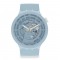 Swatch Big Bold Next C-Blue SB03N100 Quartz Βιοκεραμικό πλαίσιο Βιοκεραμικό λουρί Γαλάζιο χρώμα