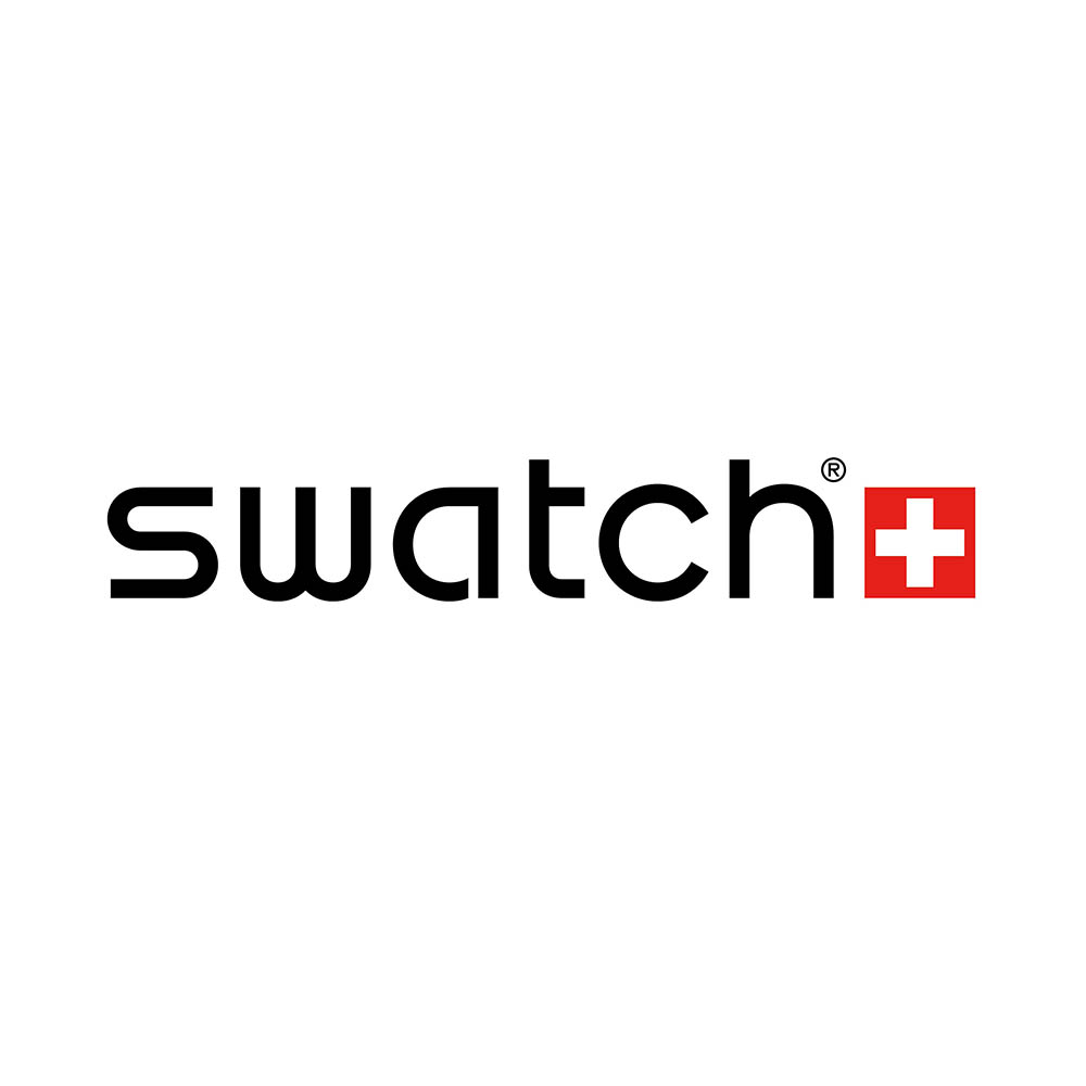Swatch Orack SB03M104 Quartz Βιοκεραμικό πλαίσιο Μαύρο βιολογικό λουρί Πορτοκαλί χρώμα καντράν