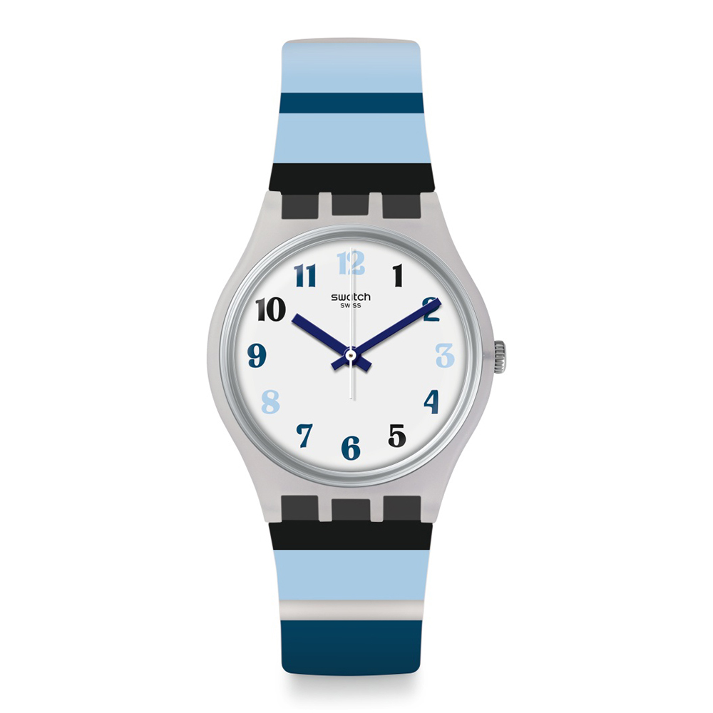 Swatch Night Sky GE275 Multi color καουτσούκ λουρί