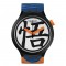 Swatch Goku SB01Z101 Quartz Πλαστικό πλαίσιο Καουτσούκ λουρί Λευκό χρώμα καντράν