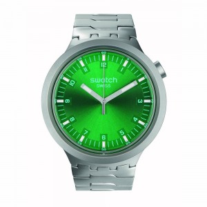 Swatch Forest Face SB07S101G Quartz Stainless steel Bracelet Green color dial