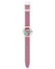 Swatch Clearly Red Striped GE292 Quartz Πλαστικό πλαίσιο Κόκκινο καουτσούκ λουρί 