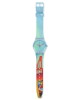 Swatch Eiffel Tower GZ357 Quartz Πλαστικό πλαίσιο Καουτσούκ λουρί Γαλάζιο χρώμα καντράν