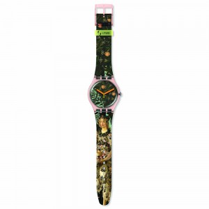 Swatch Allegoria Della Primavera By Botticelli SUOZ357 Quartz Plastic case Colorfull rubber strap Colorfull dial