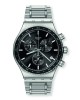 Swatch Carbonium Dream YVS495G Quartz chronograph Stainless steel Bracelet Black color dial