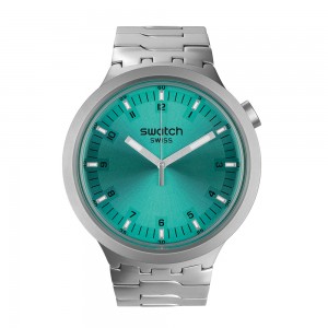 Swatch Aqua Simmer SB07S100G Quartz Stainless steel Bracelet Turquoise color dial