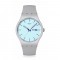 Swatch Blueberry Sky SO29M702 Quartz Βιολογικό πλαίσιο Γκρι Καουτσούκ λουρί Γαλάζιο χρώμα καντράν
