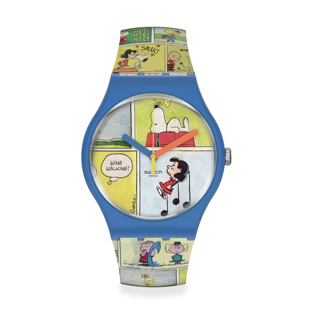 Swatch Smak SO29Z108 Quartz Βιολογικό πλαστικο πλαίσιο Καουτσούκ λουρί Μπλε χρώμα καντράν