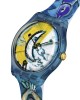 Swatch Chagall's Blue Circus SUOZ365 Quartz Πλαστικό πλαίσιο Μπλε καουτσούκ λουρί Λευκό χρώμα καντράν