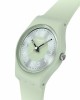 Swatch Serenity Of Sage LG131 Quartz Πλαστικό πλαίσιο Πράσινο καουτσούκ λουρί Πράσινο χρώμα καντράν
